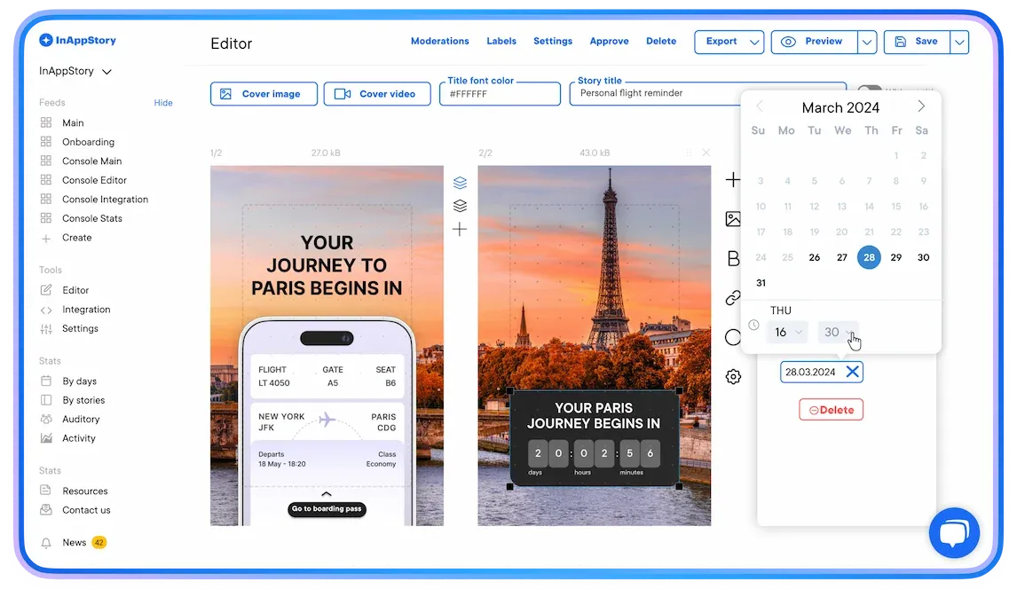 A Seamless UX for Creating and Managing Interactive Content